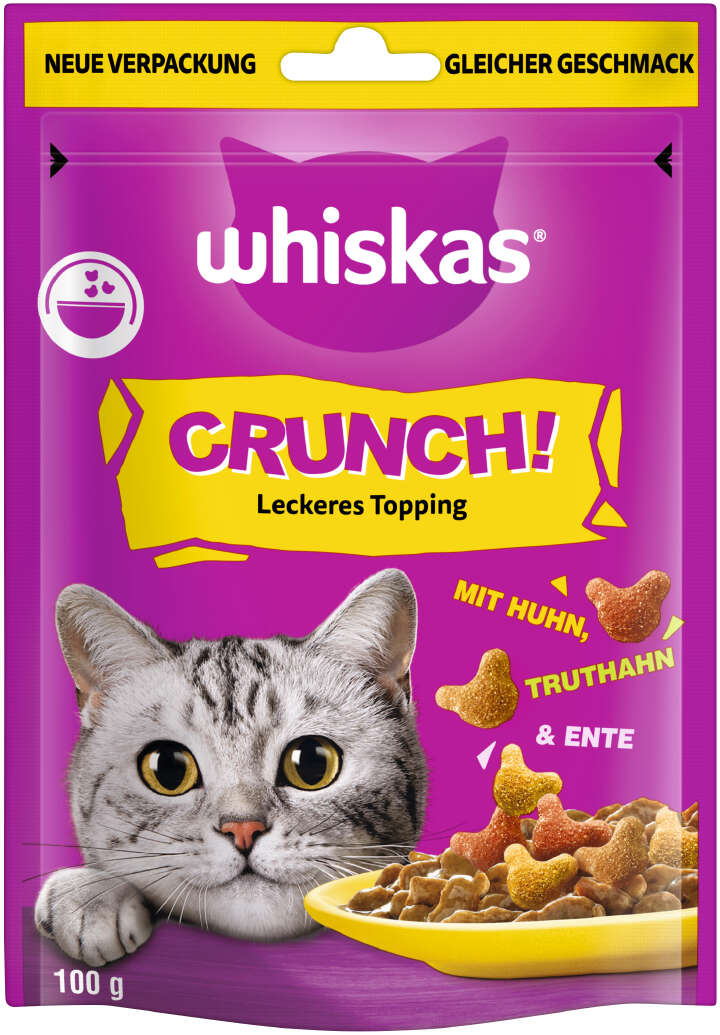 whiskas CRUNCH PB mit Huhn, Truthahn + Ente